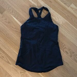 Black lululemon built in bra tank